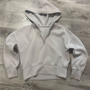 abercrombie kids gray zip-up hoodie